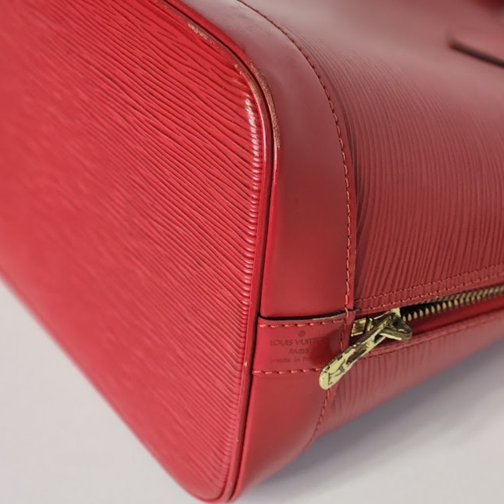 Authentic Pre-Owned Louis Vuitton Red Epi Alma Handbag - Picture 11 of 16